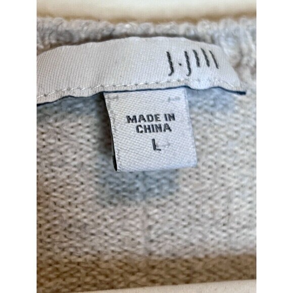 J. Jill Women’s Large Beige Soft Oversized Stretchy Long Knit Tunic Sweater - Picture 7 of 9